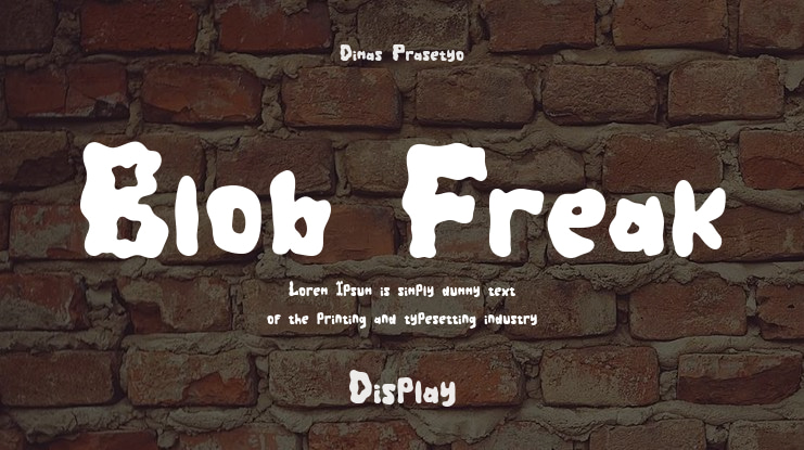 Blob Freak Font