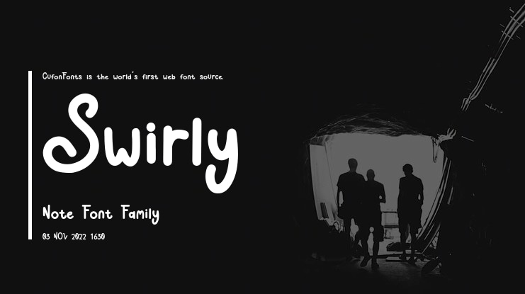 Swirly Note Font