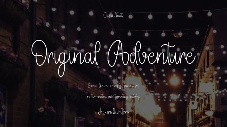 Original Adventure Font