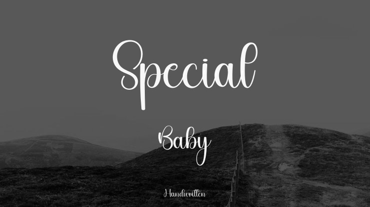 Special Baby Font