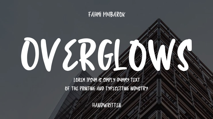 Overglows Font