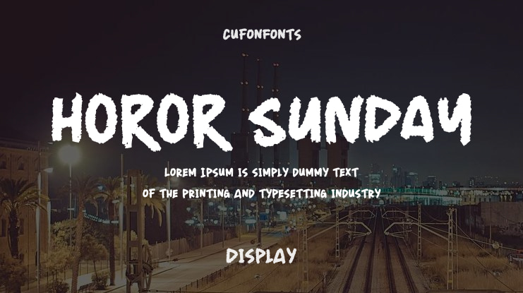 HOROR SUNDAY Font