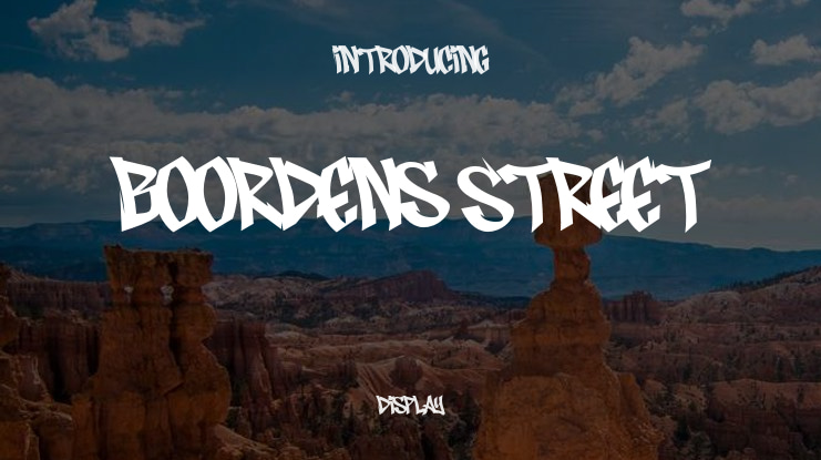 Boordens Street Font