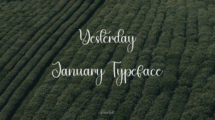Yesterday January Font