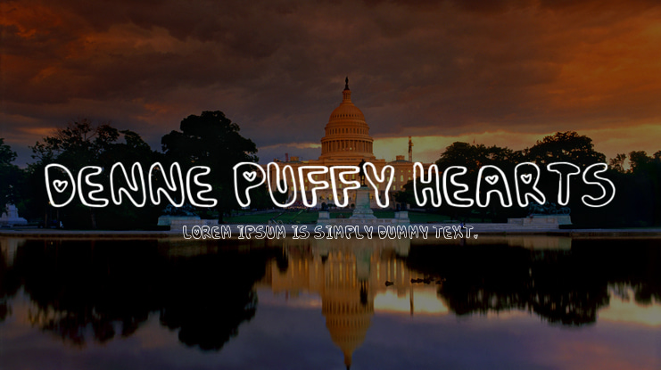 Denne Puffy Hearts Font