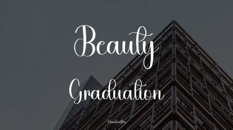 Beauty Graduation Font