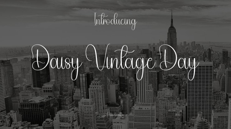 Daisy Vintage Day Font