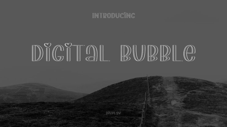 Digital Bubble Font
