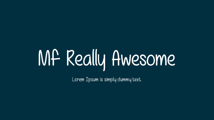 Mf Really Awesome Font