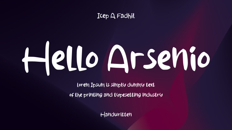 Hello Arsenio Font