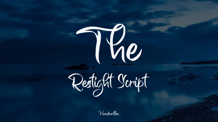 The Restight Script Font