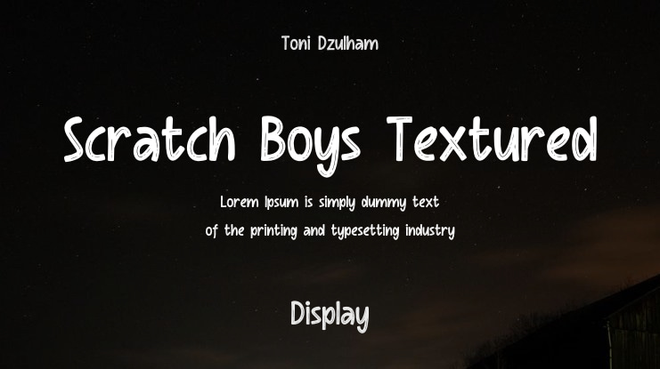 Scratch Boys Textured Font Family