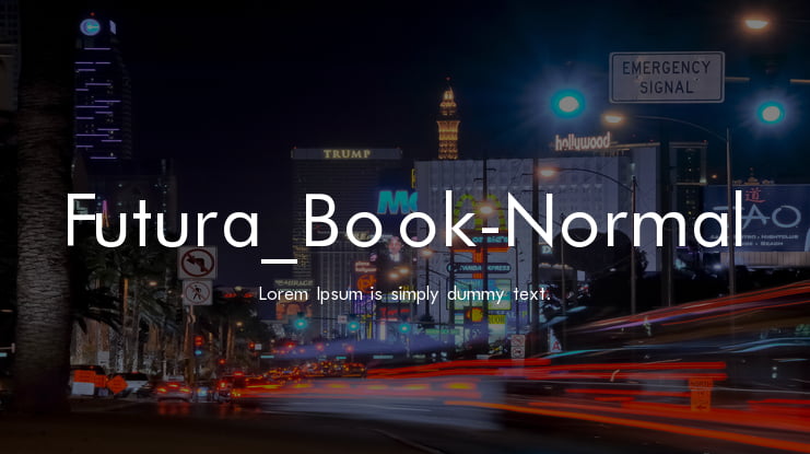 Futura_Book-Normal Font