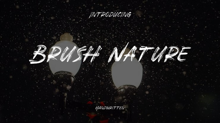Brush Nature Font