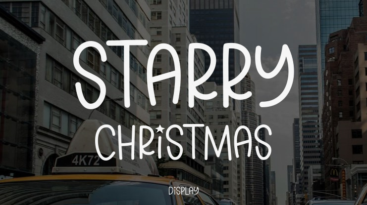 Starry Christmas Font