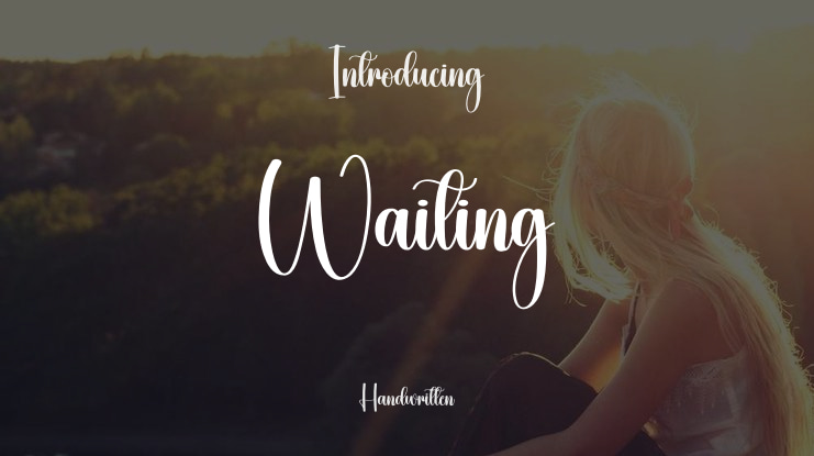 Waiting Font