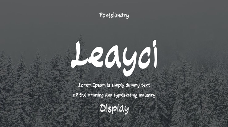 Leayci Font