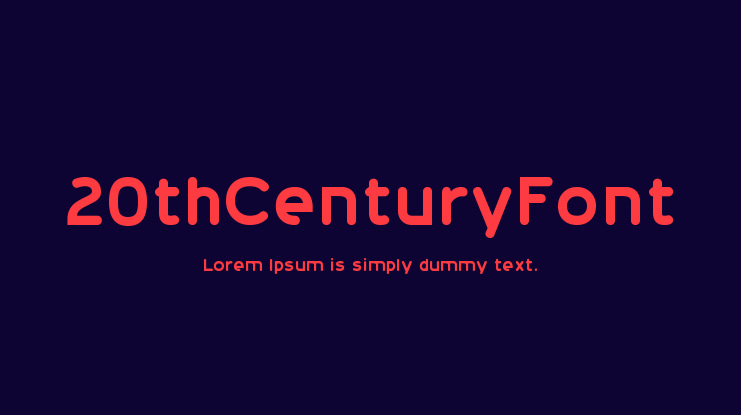 20thCenturyFont Font