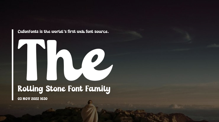 The Rolling Stone Font