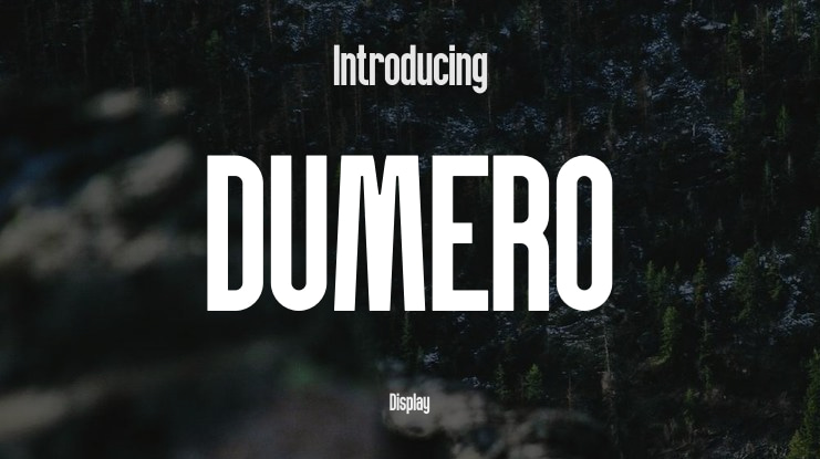 DUMERO Font Family