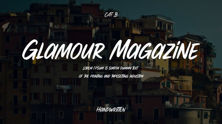 Glamour Magazine Font