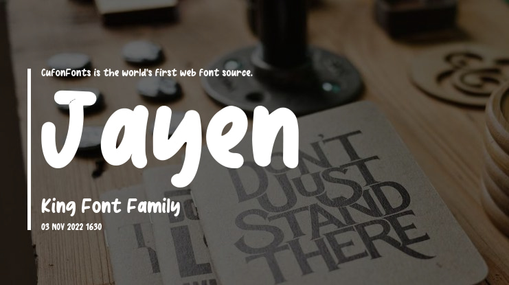 Jayen King Font