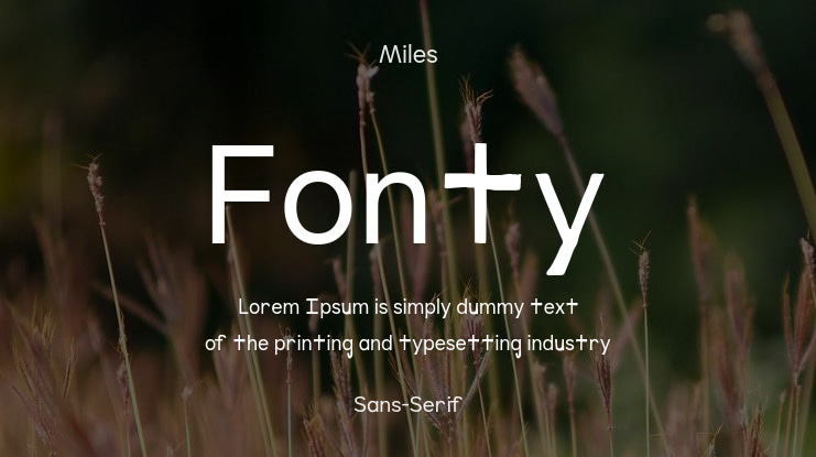 Fonty Font