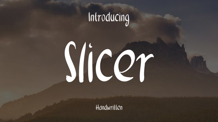Slicer Font