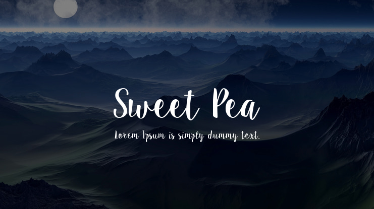 Sweet Pea Font
