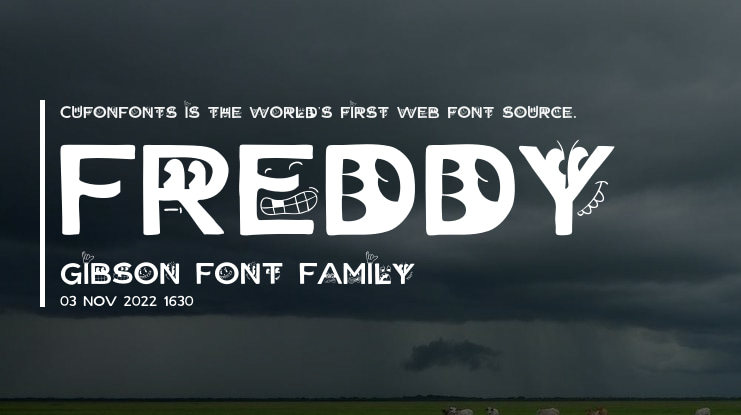 Freddy Gibson Font