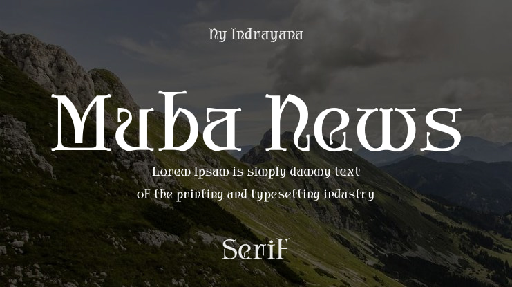 Muba News Font