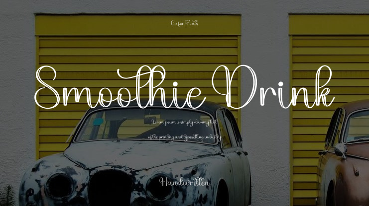 Smoothie Drink Font