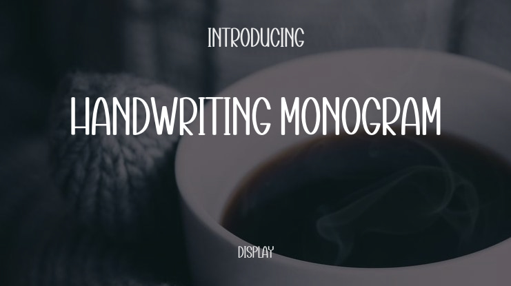 Handwriting Monogram Font