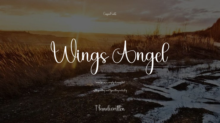 Wings Angel Font