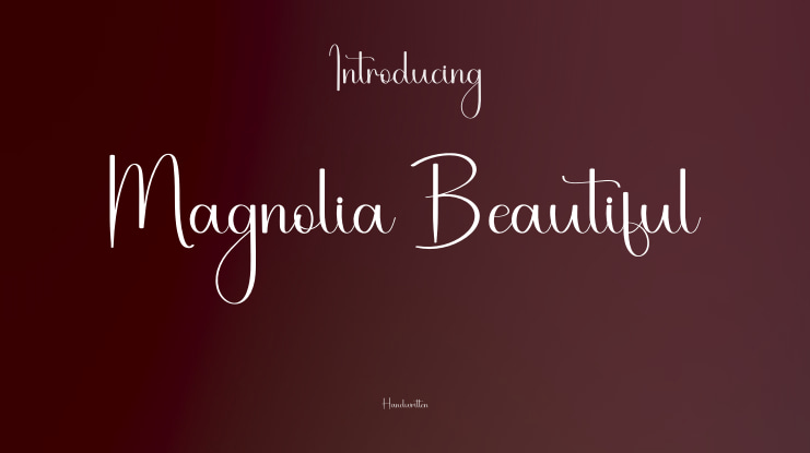 Magnolia Beautiful Font