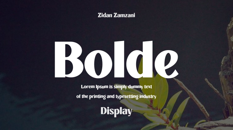 Bolde Font