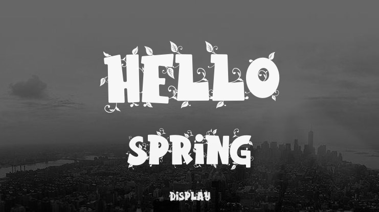 Hello Spring Font
