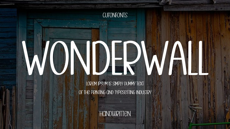WONDERWALL Font