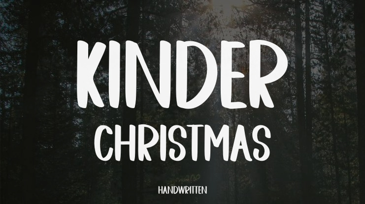 KINDER CHRISTMAS Font
