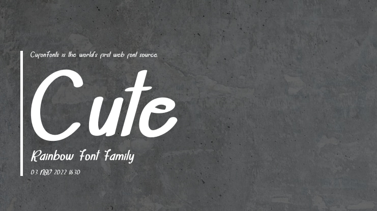 Cute Rainbow Font