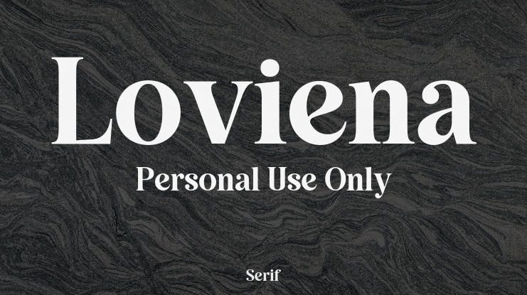 Loviena Personal Use Only Font