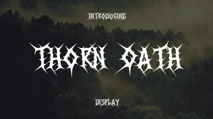 Thorn Oath Font