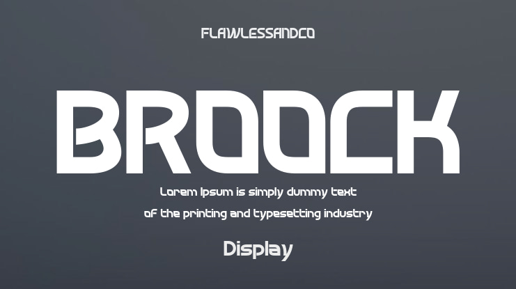 BROOCK Font