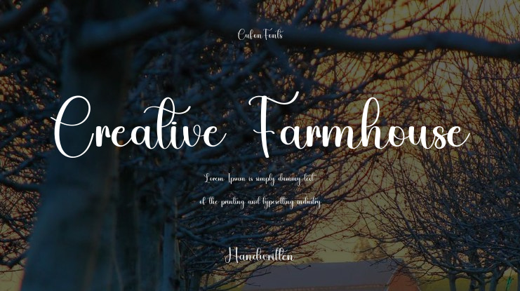 Creative Farmhouse Font