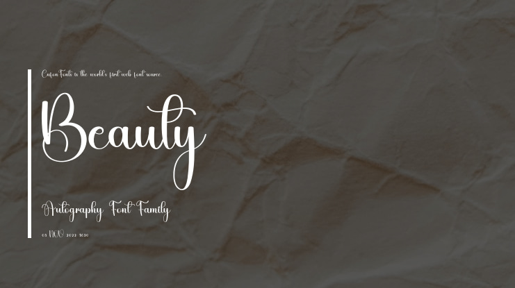 Beauty Autography Font