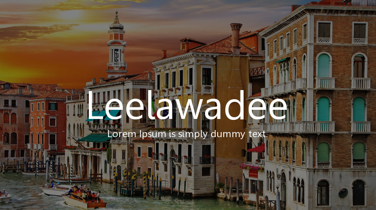Leelawadee Font
