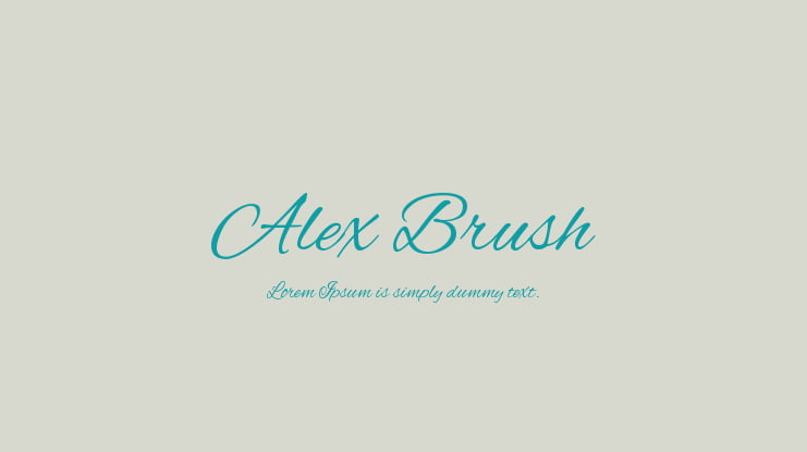 Alex Brush Font Family