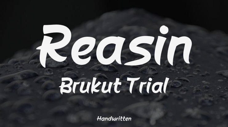 Reasin Brukut Trial Font