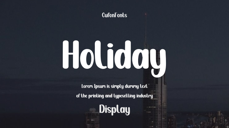 Holiday Font