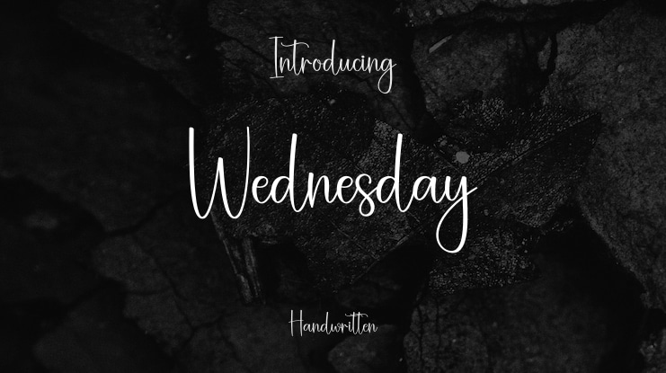 Wednesday Font